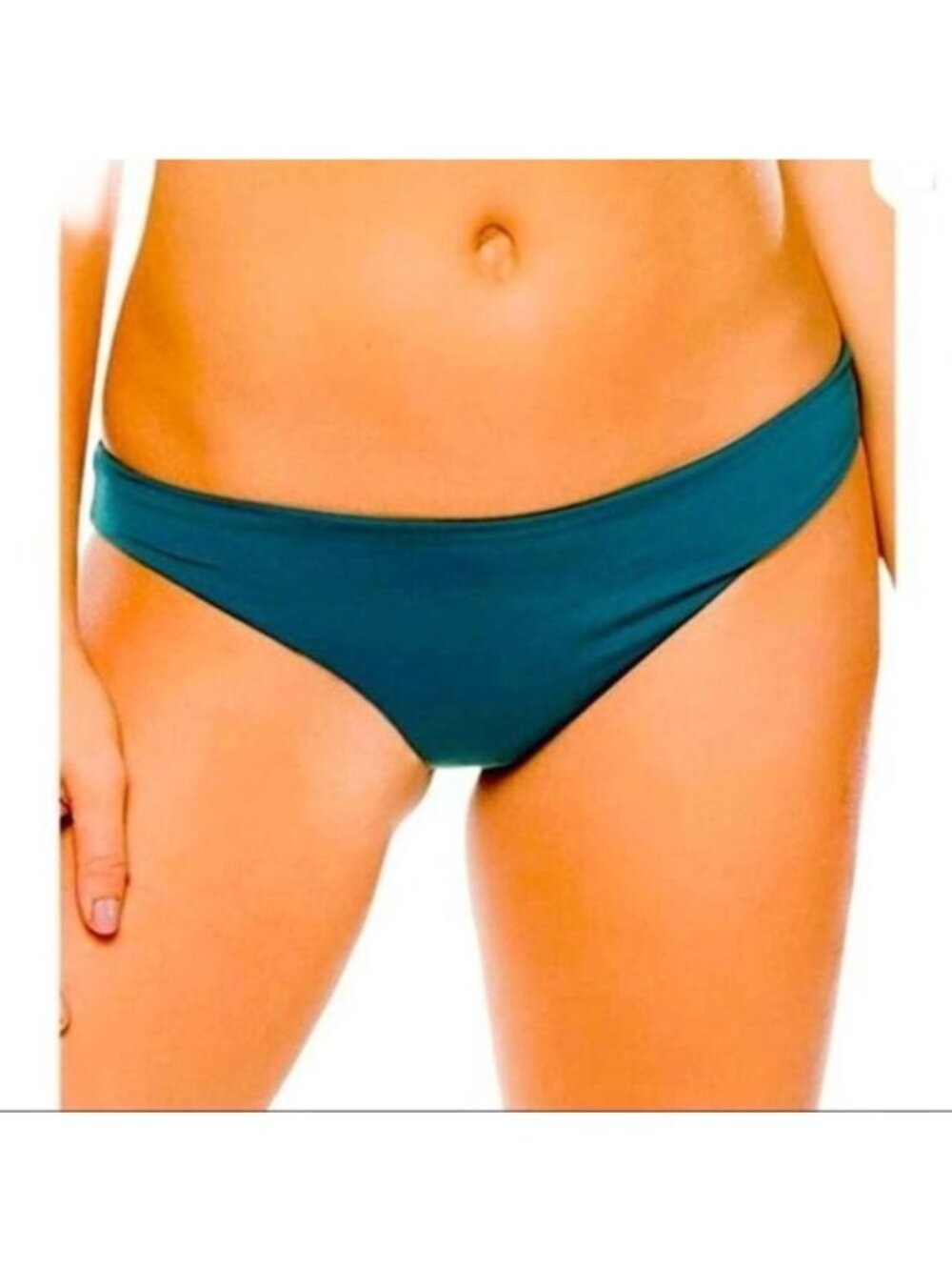 Eberjey So Solid Annia Teal Bikini Bottom